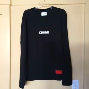 CHNGE Organic Cotton Black Tee